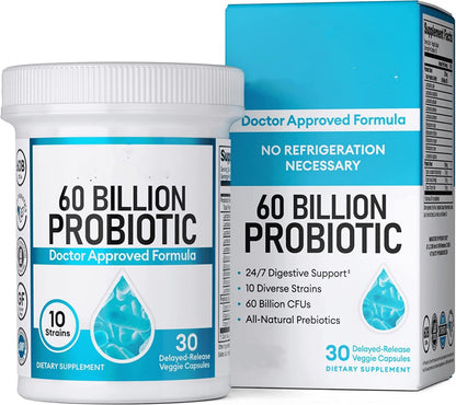 Private labels 60 Billion probiotics supplement Lactobacillus Acidophilus Probiotic tablets Capsules for Digestive Health