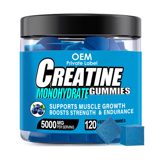 Custom Sport Creatine Monohydrate Gummies 5g Energy Boosting Creatine Gummies Supplement
