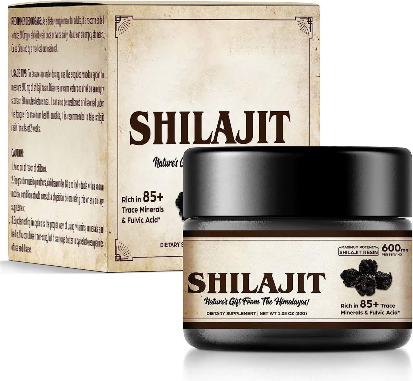 Shilajit Resin Paste Pure Natural Himalayan Shilajit Cream Supplement Rich Humic Fulvic Acid Shilajit Resin Extract Supplement