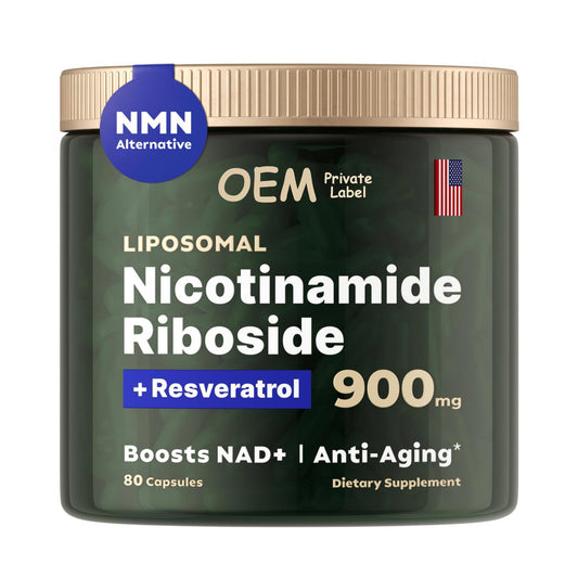 OEM Private Label Liposomal Nicotinamide Riboside, Resveratrol, Quercetin - High Purity NAD Supplement Nicotinamide capsules