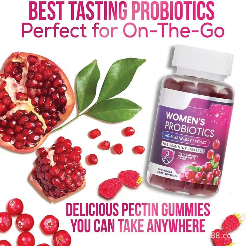 Private Label Vegan Cranberry Women's Probiotic Gummies
