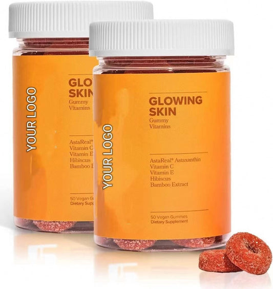 Best glowing collagen L-glutathione gummies biotin gummies baboo extract astaxanthin