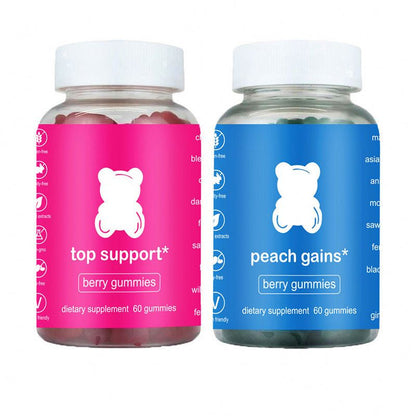 Private Label Berry Gummies Gummy Bear With Vitamins For Women Health Support Vegan Sugar-free Halal Beauty Gummies