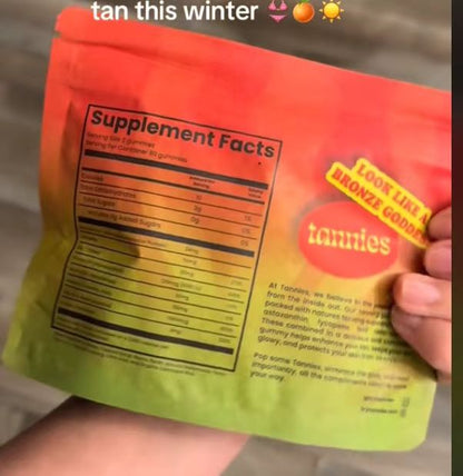 Manufacturer Private Label Skin Care Supplement Vegan Vitamin C Zinc Gummies Daily Tanning Gummies