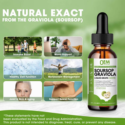 Graviola Liquid Drops Soursop Graviola Liquid Drop Soursop Bitters Liquid