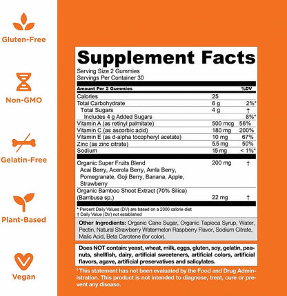 Private Logo Sugar Free Natural Flavor Sweet Gluten Free ACV Gummy Candy Organic Apple Cider Vinegar Gummies