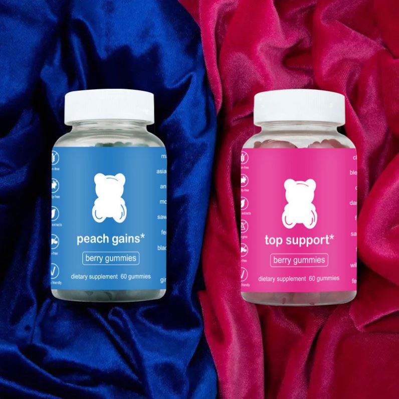 Private Label Berry Gummies Gummy Bear With Vitamins For Women Health Support Vegan Sugar-free Halal Beauty Gummies