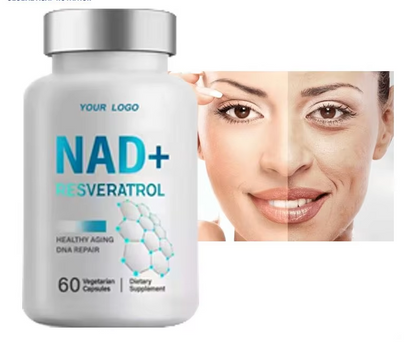 OEM NAD Nicotinamide Adenine Dinucleotide pills anti-aginger skincare vitamin NAD+ resveratrol Capsules