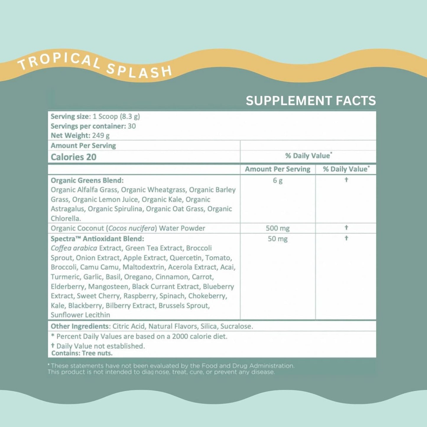 Private Label OEM/ODM Greens Superfood Powder Supplement Green Powder