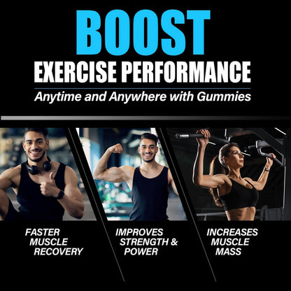 Custom Sport Creatine Monohydrate Gummies 5g Energy Boosting Creatine Gummies Supplement