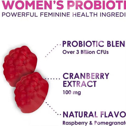 Private Label Vegan Cranberry Women's Probiotic Gummies