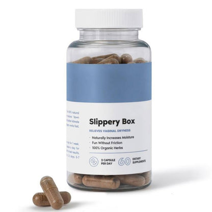 Hot Sale Slippery Box Slippery Elm Bark Capsules 1000mg Per Serving, 60 Capsules - Non-GMO, Gluten Free