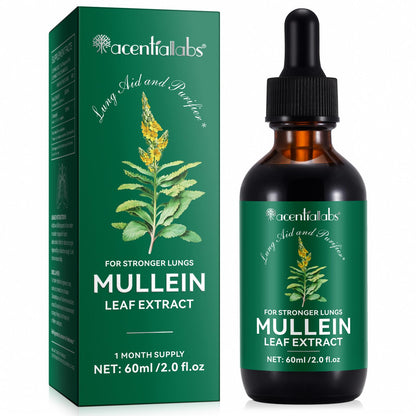 Acentiallabs 60ml mullein leaf liquid herbal extract drops mullein leaf extract